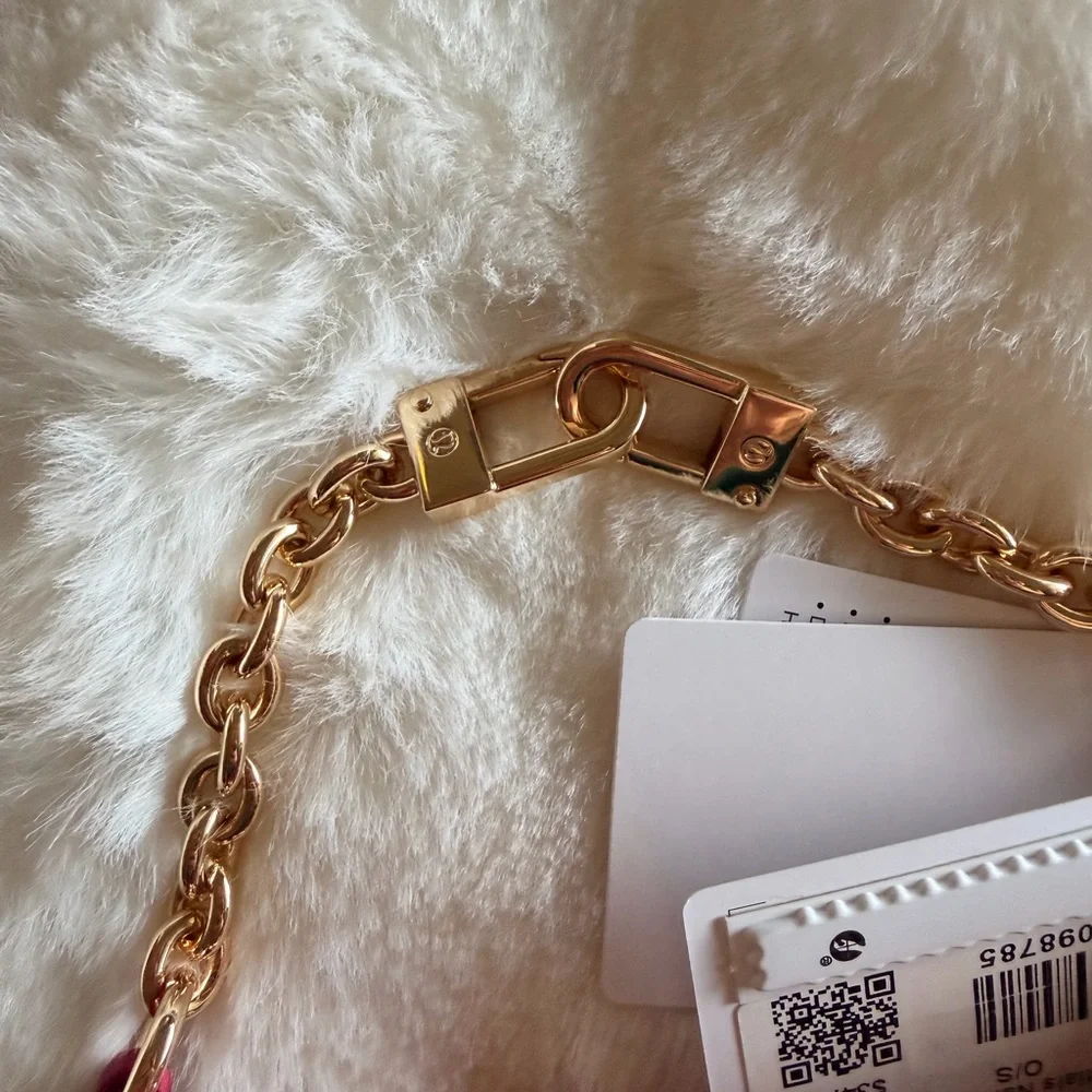 lululemon athletica Mini Bag with Gold Chain Berry Rumble - Picture 7 of 7